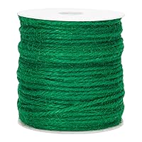 KINGLAKE Garden Twine 3mm Thick Green Jute Twine String 328 Feet Tomato Twine Heavy Duty Twine String for Gardening, Climbing Plants, Crafts, Gift Wrapping, Decoration