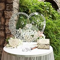 Personalized Wedding Guest Book, Heart Wedding Guest Book, Wedding Decor Alternative Guest Book Wedding Ideas Wedding Heart Guest Drop Box Alternative Guest Book Frame with Hearts