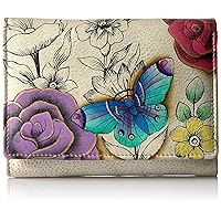 Anna by Anuschka Hand Painted Women’s Leather Ladies Three Fold Wallet