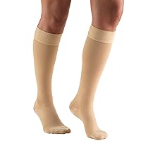 Truform 8844, Compression Stockings, Below Knee, Stay Up Top, Closed Toe, 30-40 mmHg