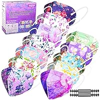 KN95 Face Masks, 60 Pack Individually Wrapped KN95 Masks, 5 layer Colorful Floral Face Mask with Design for Adults Women Men