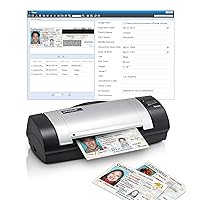 Duplex Driver Licnese & ID Card Scanner - The Integrated Software Automatically Extracts ID Data and Populates into Data Fields, in Addition to Age Verification. Support Windows only