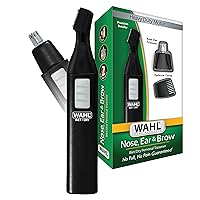 Wahl Battery Nose, Ear, & Eyebrow Wet/Dry Personal Nose Hair Trimmer for Men and Women - Model 5567-2701