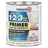 Zinsser Rust-OLEUM 249933 1-2-3 Plus, 1 Quarts (Pack of 1), White, 11 Fl Oz