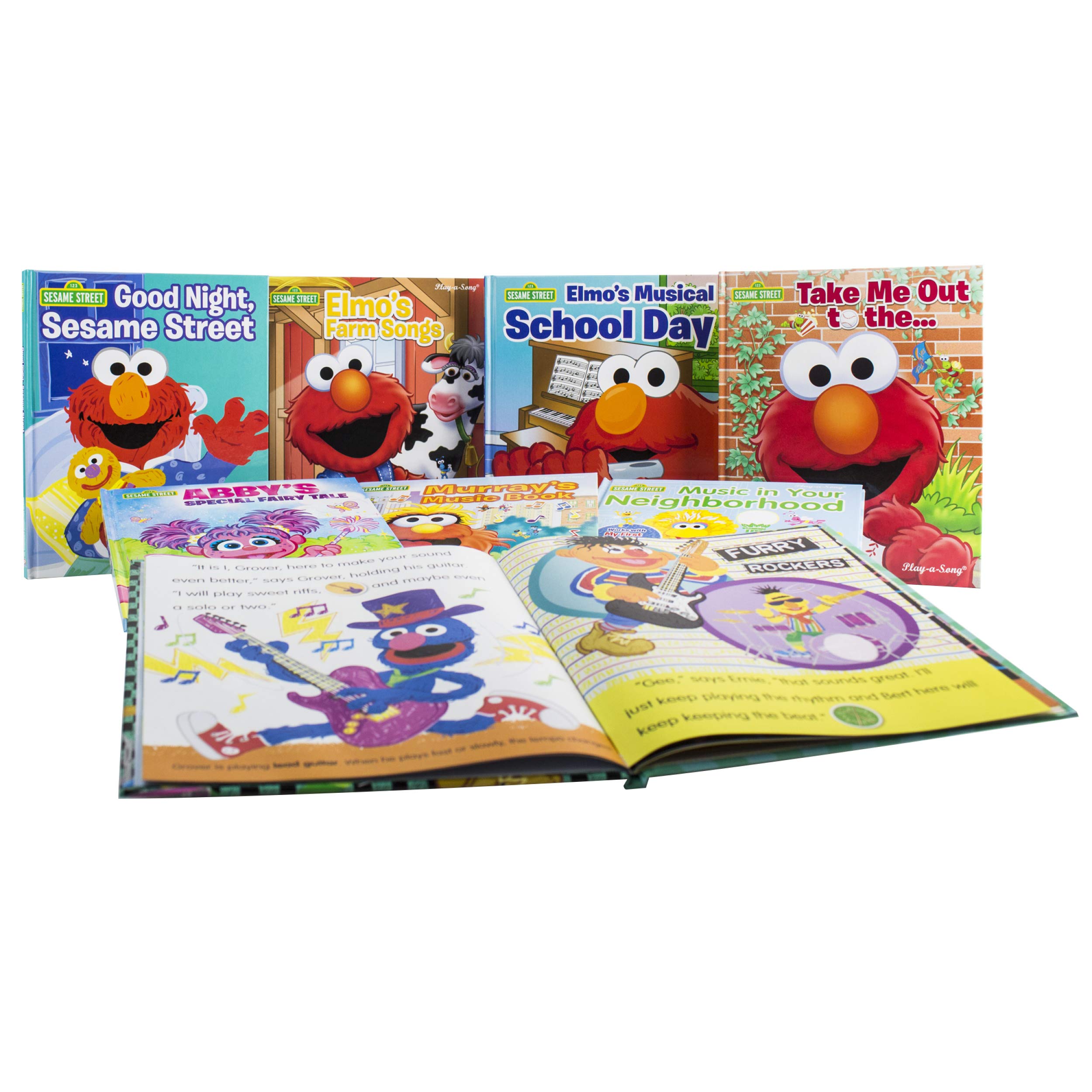 Sesame Street - My First Music Fun - Portable Keyboard and 8-Book Library - PI Kids