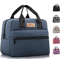 HOMESPON Insulated Lunch Bag for Women Men Lunch Box Cooler Lunch Tote for Work Picnic (Navy)