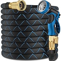 200 ft Expandable Garden Hose - 2024 New Upgrated Heavy Duty Expanding Water Hose with 10 Spray Nozzle - Retractable,Flexible,Never Kink & Tangle Car Washing Pipe for Yard, Outdoor