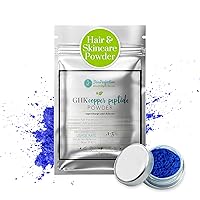 GHK Blue Copper Peptide Powder GHK-Cu DIY Powder for Skincare, Scalp, Hair Treatment Drops Creams Serums Crepey Skin Perfection 1 Gram Jar