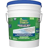 Green Gobbler 93% Pure Calcium Chloride Snow & Ice Melt Pellets | Effective at -40° | 35 lb Pail | Concrete Safe Ice Melt