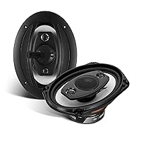 BOSS Audio Systems R94 Riot Series 6 x 9 Inch Car Stereo Door Speakers - 500 Watts Max, 4 Way, Full Range, Tweeters, Coaxial, Sold in Pairs
