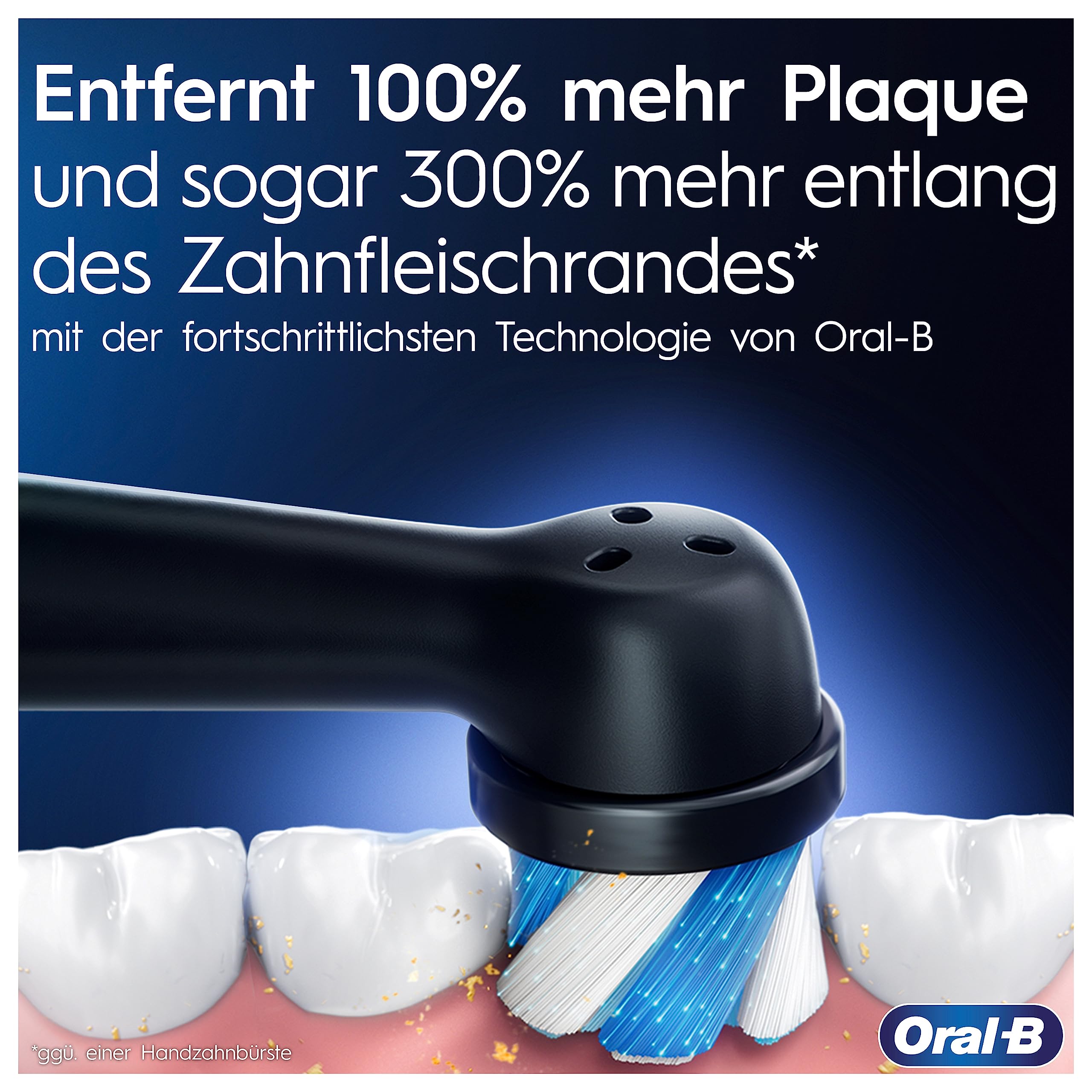 Oral-B iO Series 9 Plus Edition Elektrische Zahnbürste/Electric Toothbrush, PLUS 3 Aufsteckbürsten inkl. Whitening, Magnet-Etui, 7 Putzmodi, recycelbare Verpackung, Geschenk Mann/Frau, black