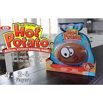 ALEX Toys Ideal Hot Potato Electronic Musical Passing Kids Party Game, Don’t Get Caught With the Spud When the Music Stops! Ages 4+, 2-6 Players, Brown