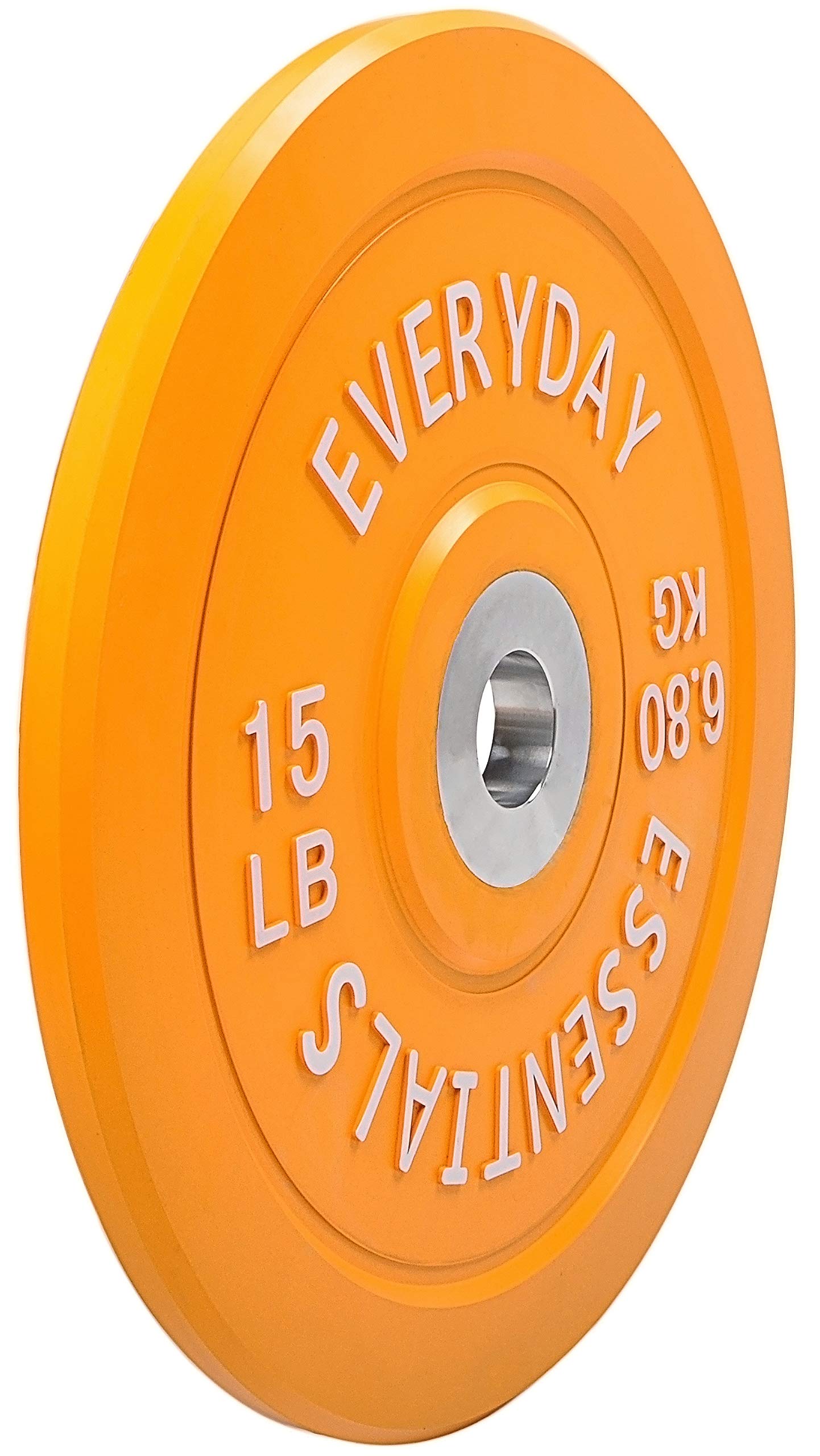 BalanceFrom Everyday Essentials Color Coded Olympic Bumper Plate Weight Plate with Steel Hub, Pairs or Sets