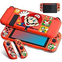 Protective Case Designed for Nintendo Switch, Switch Joy-Con TPU Cases for Girls Boys Kids Cartoon Cute Kawaii Character Shell Compatible with Nintendo Switch Controller Cover - Red Hand