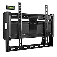 Universal Fixed TV Wall Mount - Slim Quick Install VESA Mounting Bracket for TV Monitor, Mounts 32 to 47 Inch HDTV, LED, LCD, Plasma, Flat, Ultra Wide Smart Television Up to 55 LB - PSW681MF1