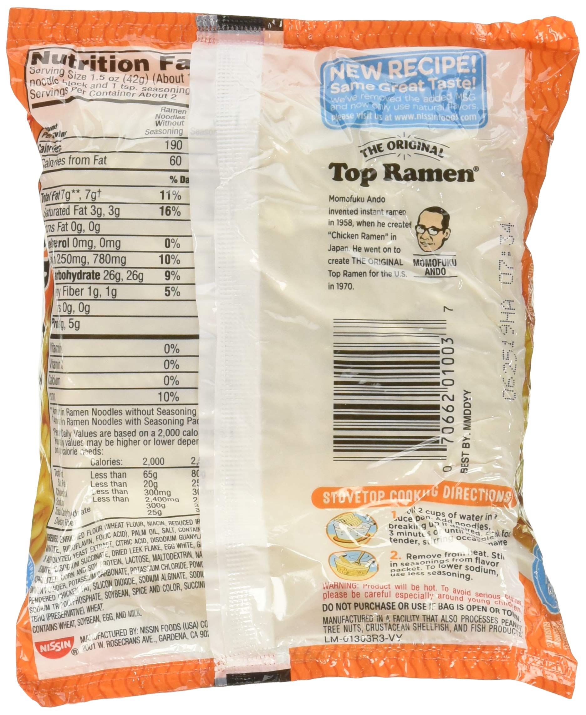Mua Nissin Top Ramen Noodle Soup Chicken Flavor 3 Ounce Packages 5 Pack Trên Amazon Mỹ Chính