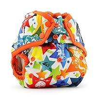 Kanga Care Rumparooz One Size Reusable Cloth Diaper Cover Snap | Dragons Fly - Poppy 6-35 lbs