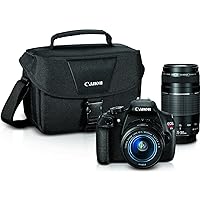 Canon EOS Rebel T5 Digital SLR Camera with EF-S 18-55mm is II + EF 75-300mm f/4-5.6 III Bundle