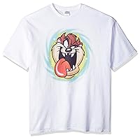 Warner Brothers Big and Tall Men's Taz Space Jam T-Shirt, White, 5XL