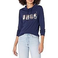 STAR WARS Episode Ix Porgs as Characters Women's Long Sleeve Cowl Neck Pullover