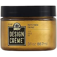 FolkArt 34940 Design Crème Paint, Gold, 3 oz, 3 Fl Oz (Pack of 1)