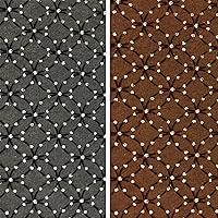 Flocking Mesh Stretch Sequin in Black & Brown Fabric 64