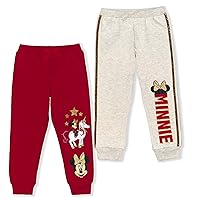 Disney girls Minnie Mouse Jogger Pant 2-pack