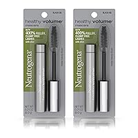 Healthy Volume Lash-Plumping Mascara, Volumizing and Conditioning Mascara with Olive Oil to Build Fuller Lashes, Clump-, Smudge- and Flake-Free, Black 02, 0.21 oz (Pack of 2)
