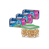 Snack Bags, Storage Bags for On the Go Freshness, Grip 'n Seal Technology for Easier Grip, Open, and Close, 90 Count (Pack of 3)