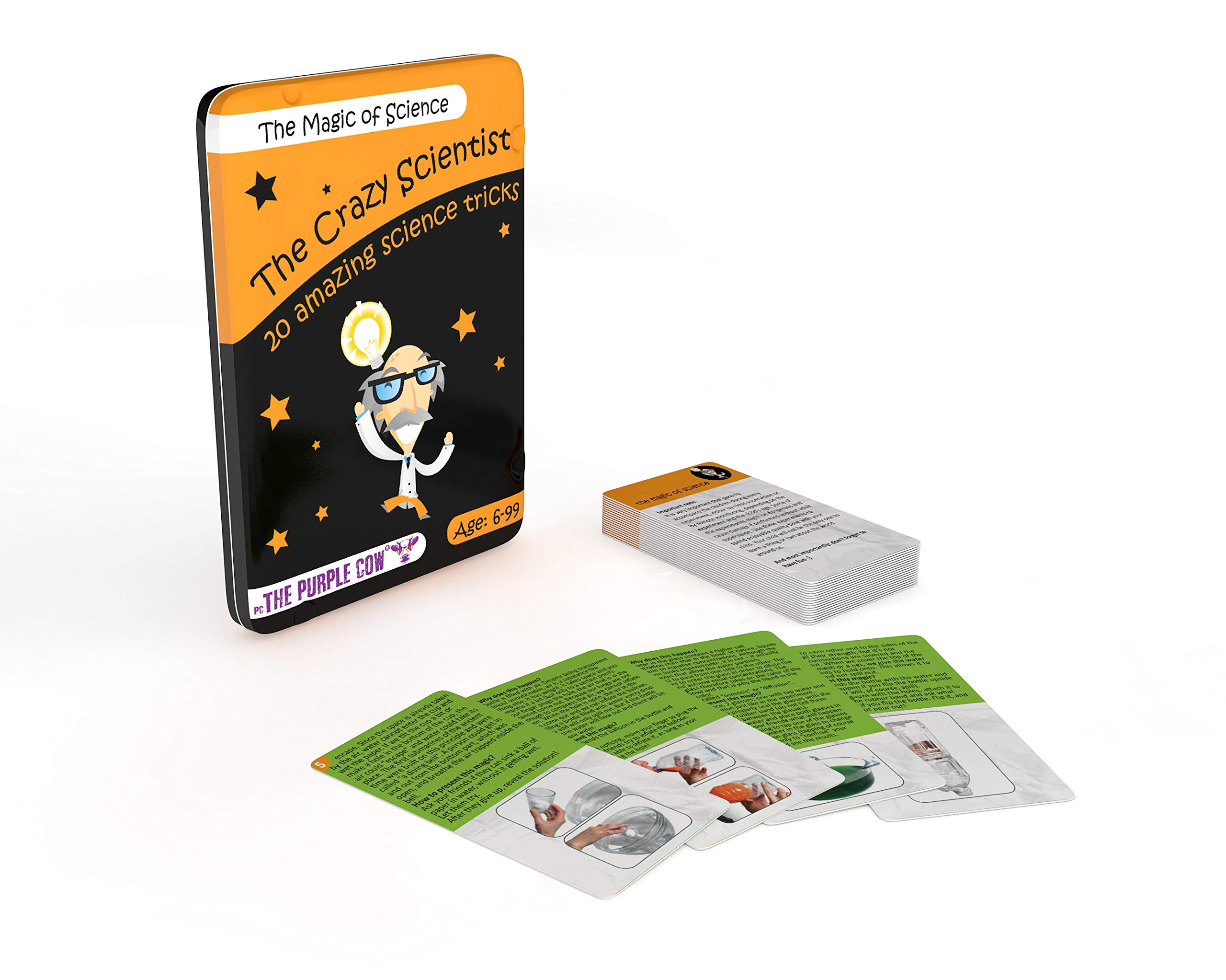 The Purple Cow,The Crazy Scientist Science Tricks Card Set - Magic of Science
