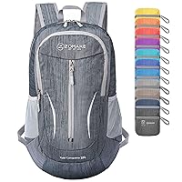 ZOMAKE 25L Ultra Lightweight Packable Backpack - Foldable Hiking Backpacks Water Resistant Small Folding Daypack for Travel(Black)