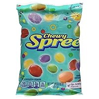 Chewy Spree Fruit Flavored Candy, No Artificial Flavors, 7 oz Reclosable Pouch (Pack of 3)