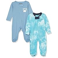 Hurley unisex-baby Multi-pack Footed Coverall