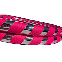 Adult 1 lb. Hula Hoops Pink Light Weight Fitness Dance Workout Exercise - Perfect for Hoop Dance and Off-Body moves Advanced Hoopers Weight Large 40 inches round. Get Your Middle Little!
