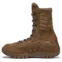Belleville 533 ST 8 Inch Hot Weather Hybrid Steel Toe Assault Combat Boots for Men - US Navy AR 670-1/AFI 36-2903 Coyote Brown Leather with Vibram Outsole; Berry Compliant