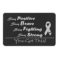 Dreambell Anodized Aluminum Black Personalized Custom Photo Text Engraving Stay Positive Strong Metal Wallet Mini Love Insert Message Note Card