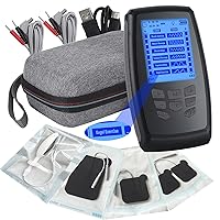 TENS Unit Muscle Stimulator and EMS Pelvic Floor Muscle Exercise. Multifunctional Impulses to Pain Relief for Muscle,Joints and Muscle Strengthening Training.Specialized Storage Gift Box.