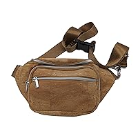 Cork Slim Fanny Pack/Sling Bag Unisex Vegan Eco-Friendly (light brown)