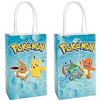 amscan Pokemon™ Paper Party Kraft Bags - 8.25