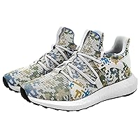 Men's Camouflage Running Shoes Lightweight Walking Athletic Shoes Breathable Comfortable for Gym Trail Running