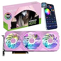 GeForce RTX™ 4070 EX Gamer Pink 1-Click OC, ARGB Fan, Xtreme Tuner App Control, 12GB, GDDR6X, 192-bit, DP*3/HDMI 2.1/DLSS 3/Gaming Graphics Card (with ARGB Fans)