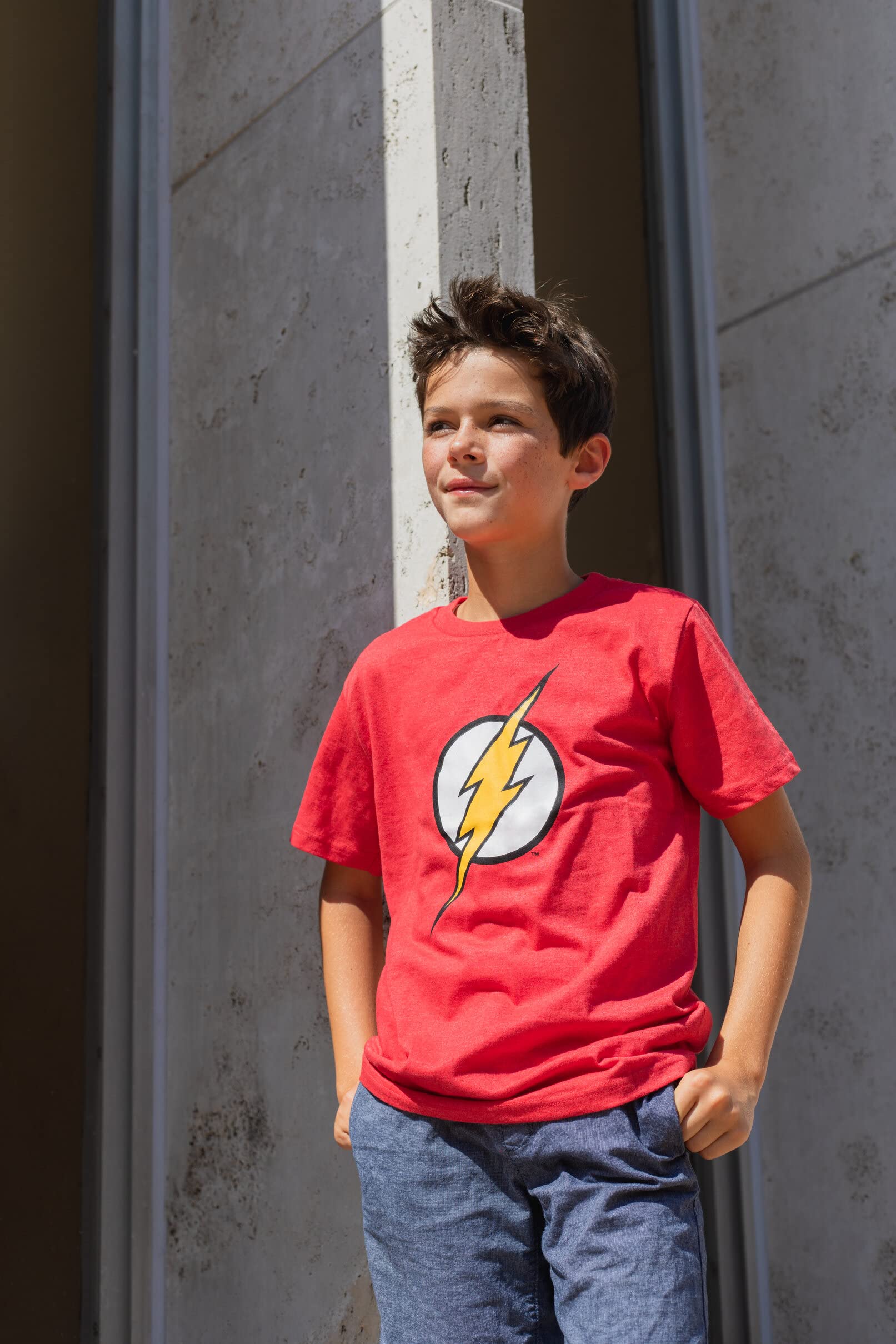 DC Comics Justice League The Flash Superman Batman 3 Pack T-Shirts Toddler to Big Kid