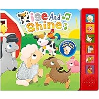 Rise and Shine - Children's Sensory Book with Touch and Feel and 6 Sound Buttons