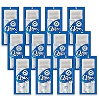 Q-tips Cotton Swabs For Hygiene and Beauty Care Original Cotton Swab Made With 100% Cotton 500 Count (Pack of 12)