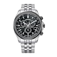 Men's Eco-Drive Classic Chronograph Watch in Stainless Steel with Perpetual Calendar, Tachymeter