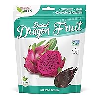 Paradise Green Classic Dried Dragon Fruit, 4.2 oz Bag - Non-GMO, 100% Organic, Gluten Free