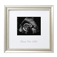 Bless This Child Keepsake Frame, Thoughtful Gifts, Gift For New Parents, or Addition to Baby Registry, Silver