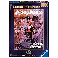 Ravensburger Disney Treasures from The Vault Mickey Mouse Musical Conductor 1000 Piece Jigsaw Puzzle for Adults – Every Piece is Unique, Softclick Technology Means Pieces Fit Together Perfectly
