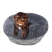 Modern Dog Bed Dog Beds for Small Dogs 19 inches Anxiety and Calming Theme Style Dog Beds Washable Fluffy and Plush Puppy Beds for Small Dogs Fits up to 15 lbs Pets Beds for Small Dog.
