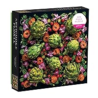 Galison 500 Piece Artichoke Floral Jigsaw Puzzle for Adults and Families, Challenging Plant Puzzle with Floral Artichoke Theme, Multicolor (073535779X)